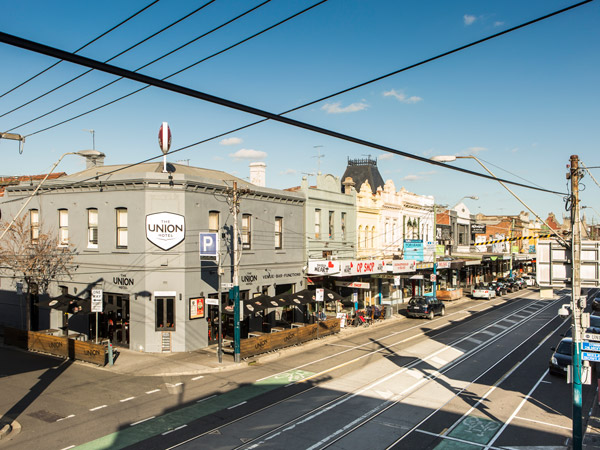 the exterior of Union Hotel, Brunswick