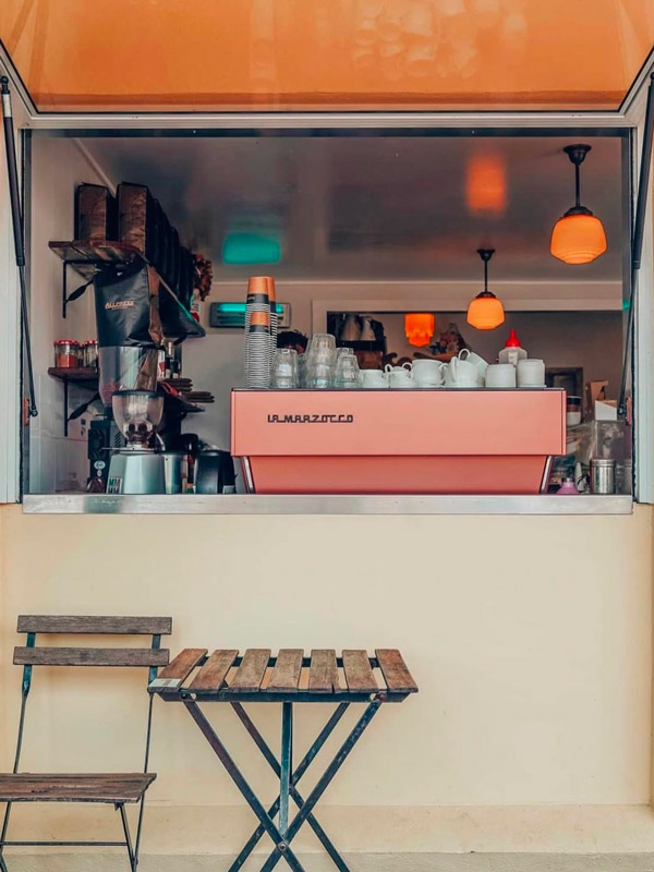 the counter at Yum Yum Angourie Cafe and General Store