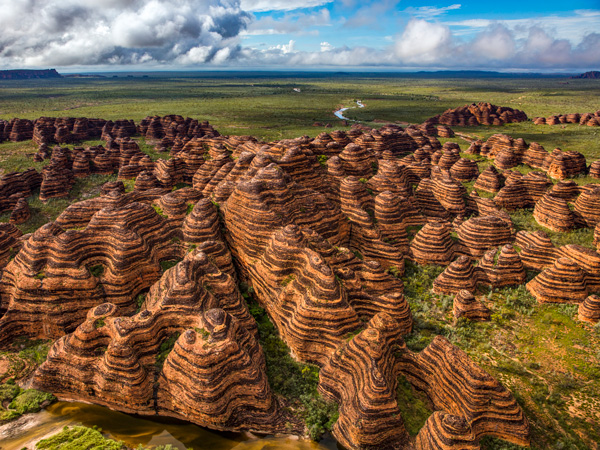 Bungle Bungle Range in Purnululu National Park, Western Australia