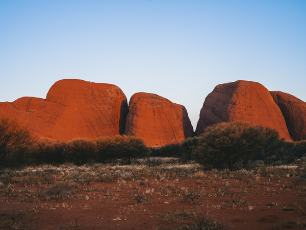 a scenic landscape in the Red Centre with AAT Kings