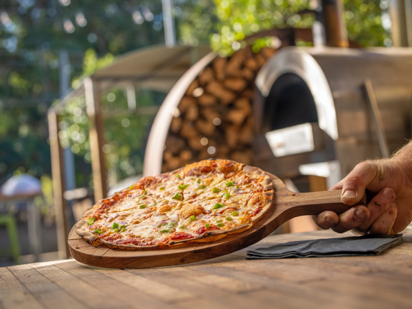 wood-fired pizza at Black Duck Brewery, Port Macquarie