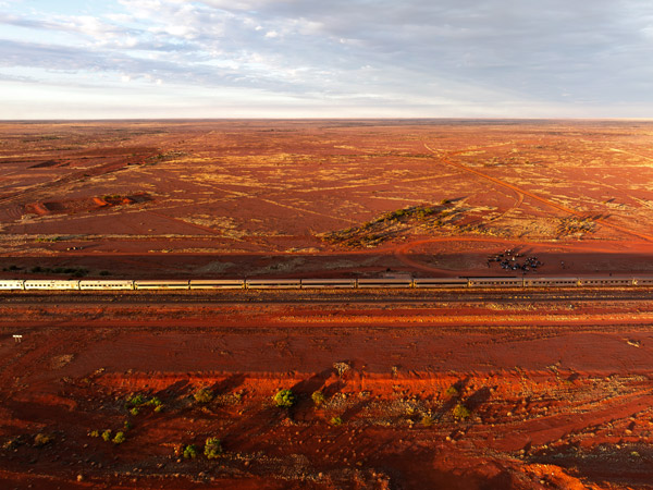 an aerial view of The Ghan