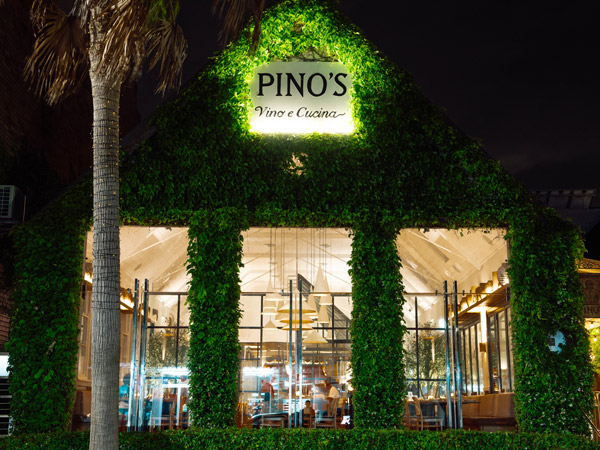 the restaurant exterior of Pino’s Vino e Cucina al Mare, Sydney