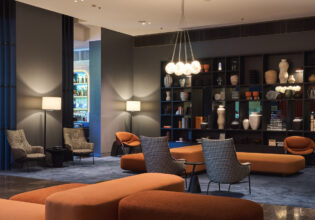 a look inside the lobby at Pullman Adealaide