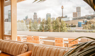 Sydney CBD views from the rooftop pub at Woolly Bay Hotel