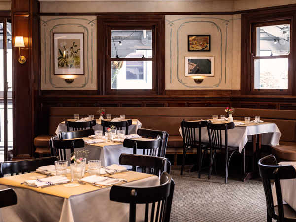 the French dining interior at Bistro Red Lion, French restaurant Sydney