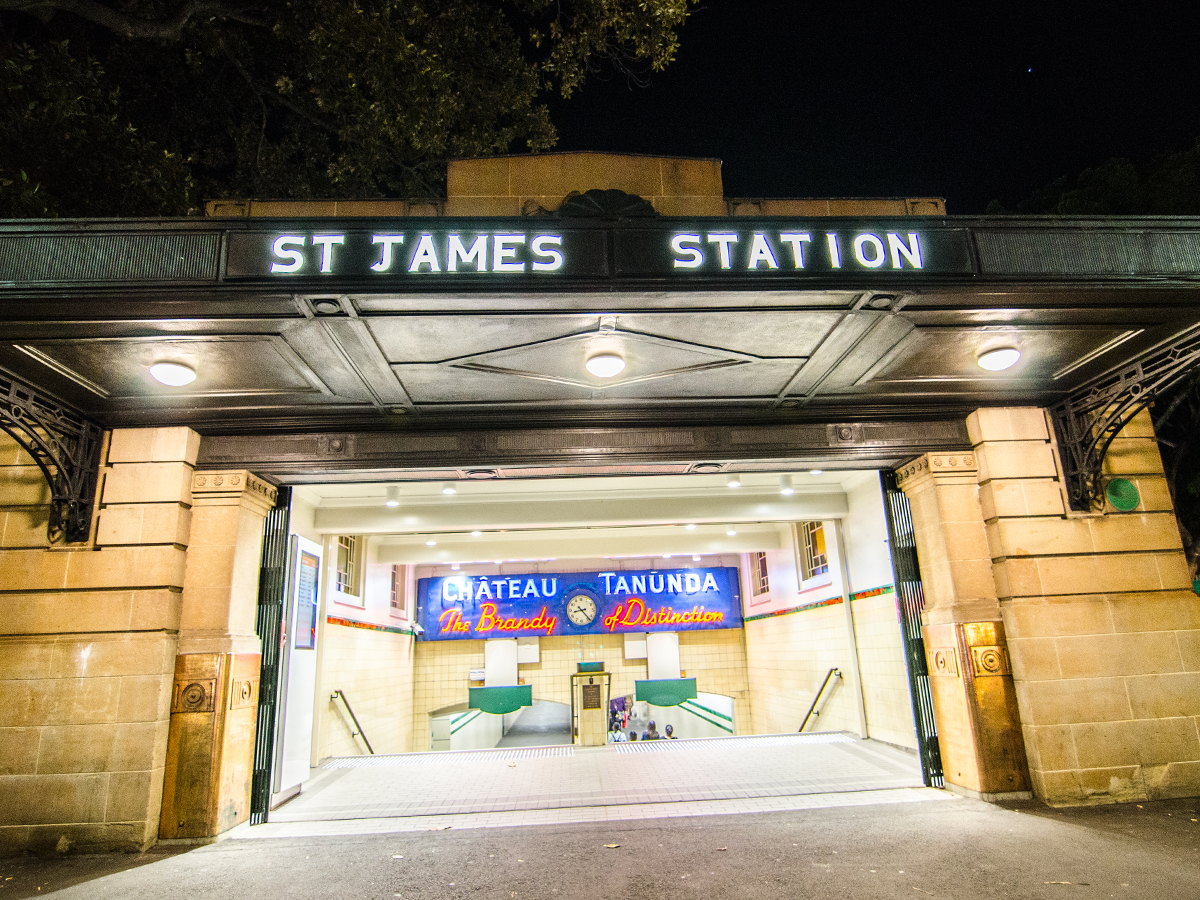 St James Station tunnels