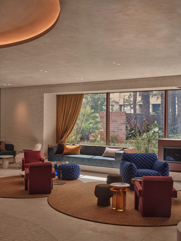 The lobby of The EVE Hotel Sydney
