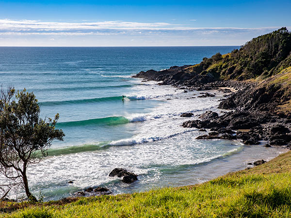 a bay at Crescent Head new south wales