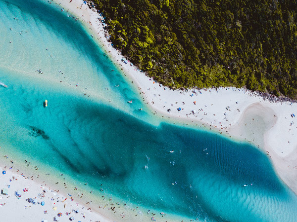 aerial view of Tallebudgera Creek
