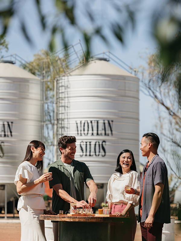 People enjoying a rum tasting at one of the secret places in Western Australia.