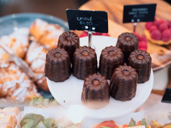 canelés at Flour and Stone bakery on Riley Street, Woolloomooloo