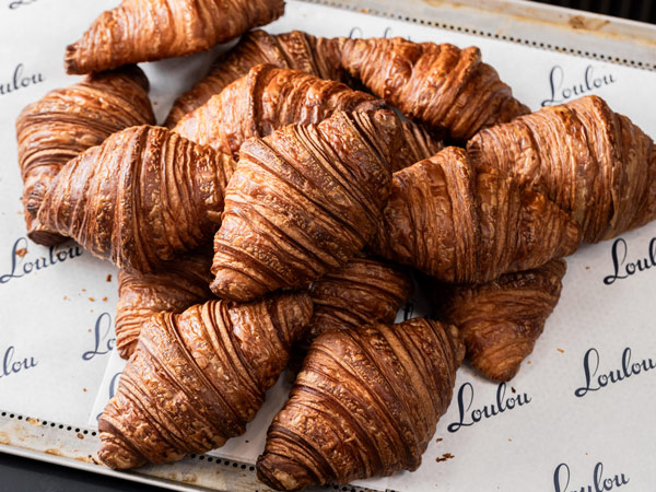 flaky croissants at Petite Loulou