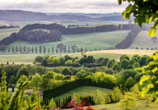 scenic views across Mayfield Garden, Oberon