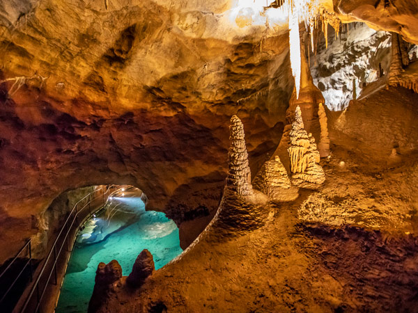 the scenic River Cave system at Jenolan Caves in the Blue Mountains