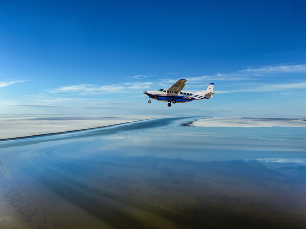 Outback Spirit Lake Eyre Cessna plane