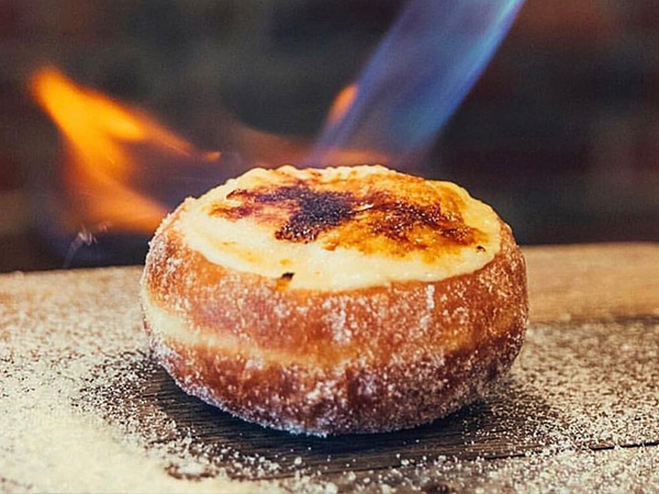 Paddock Bakery Crème Brûlée doughnut
