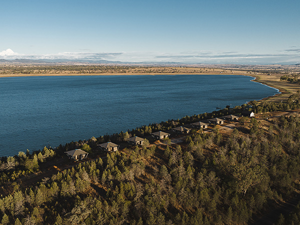 Aerial view of Wilderluxe.