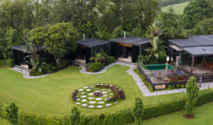 An aerial shot of Amaroo in Bangalow