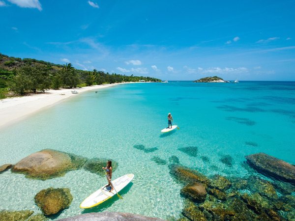 stand-up paddle boarding on Lizard Island