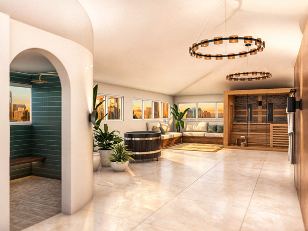 Escape Bathhouse level 1 render