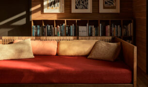 Inside the lounge at Island House Lord Howe Island