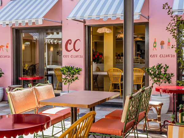 al fresco dining at Cafe Cressida, Sydney
