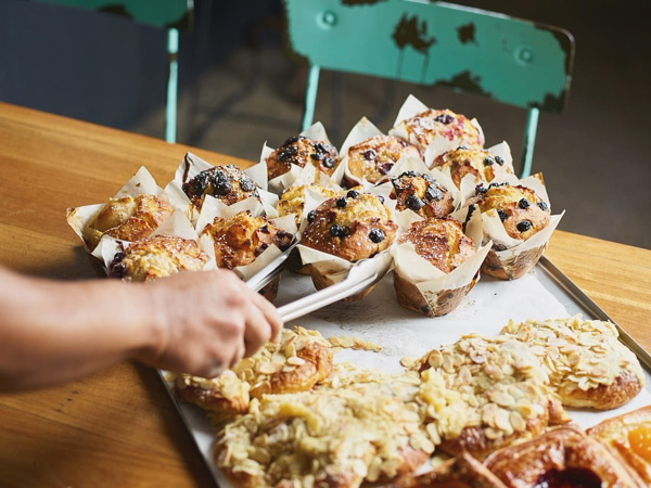 baked pastries at the Grumpy Baker, Sydney