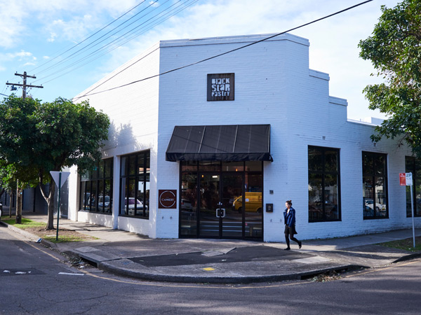 the cafe exterior of Black Star Pastry, Rosebery