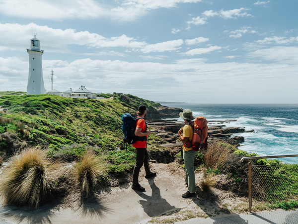 Green Cape Lighthouse at te Light to Light walk.