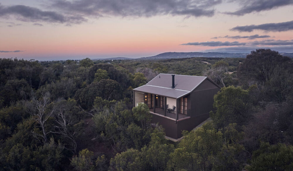 The Sanctuary exterior at Alba Thermal Springs & Spa in Mornington Peninsula, Victoria