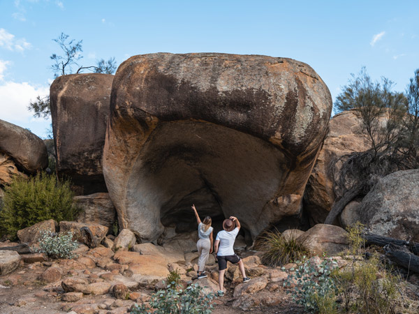 Hippo's Yawn at Wave Rock in Western Australia