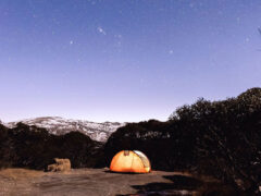 camping under the stars at Island Bend campground, Jindabyne