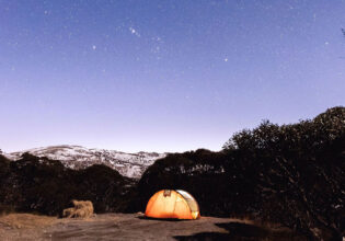 camping under the stars at Island Bend campground, Jindabyne