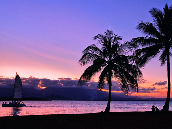 A sunset view in Port Douglas.
