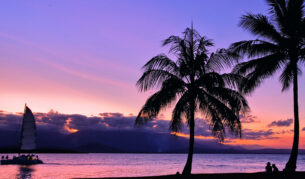 A sunset view in Port Douglas.