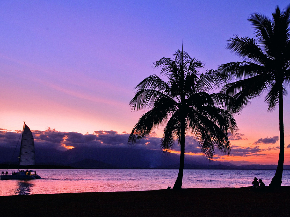 A sunset view in Port Douglas.