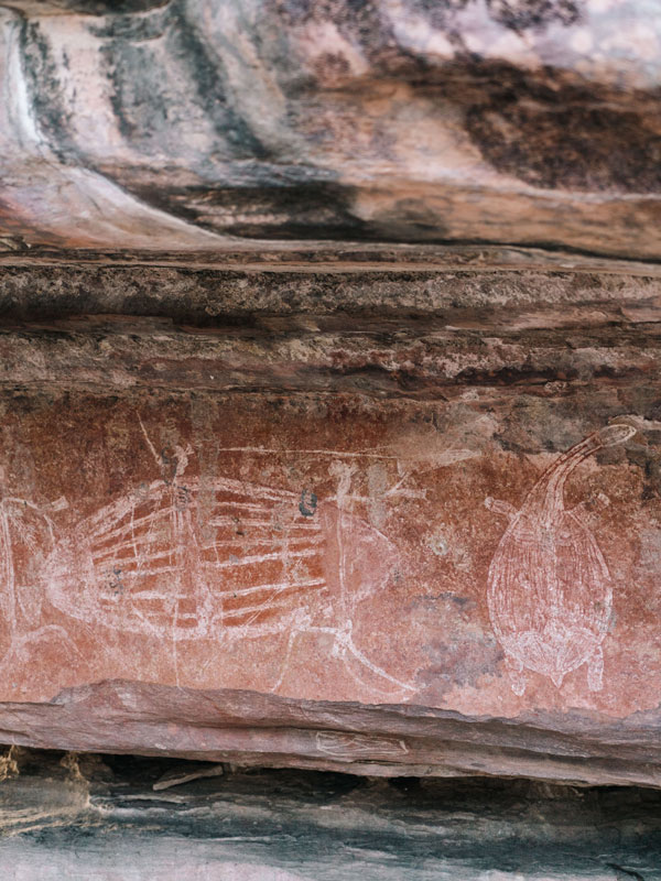 Aboriginal rock art at Ubirr in Kakadu