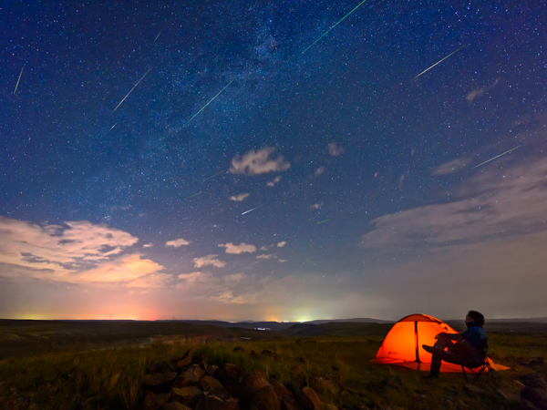 The Perseid meteor shower