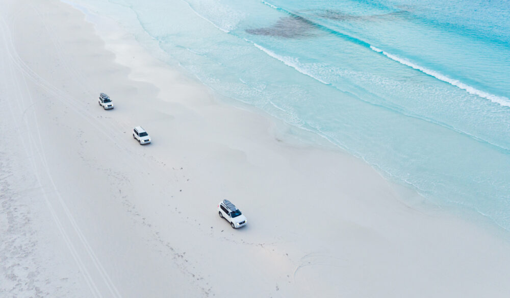 4WD beach driving in Western Australia