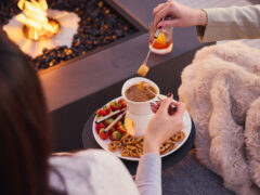 Biscoff fondue at Après on the Harbour at Pier One Sydney Harbour