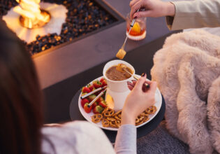 Biscoff fondue at Après on the Harbour at Pier One Sydney Harbour