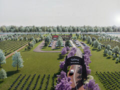 An artist's impression of what could become Australia's biggest coffee roastery, Yahava KoffeeWorks in the Swan Valley, set to open in 2028