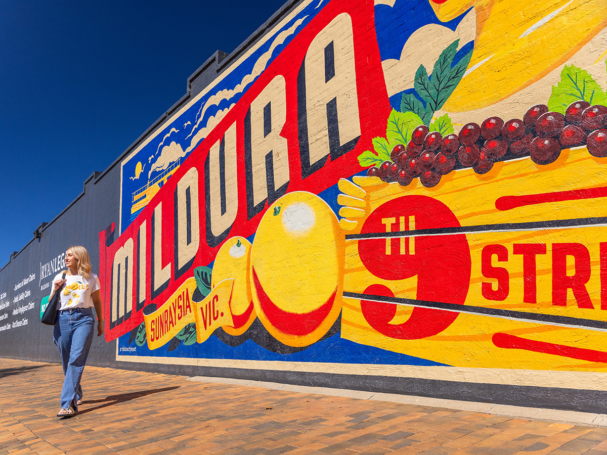 explore Mildura include exploring its rich cultural scene. From vibrant street art and ancient stories to exhibitions at the Mildura Arts Centre, Australia’s first regional gallery.