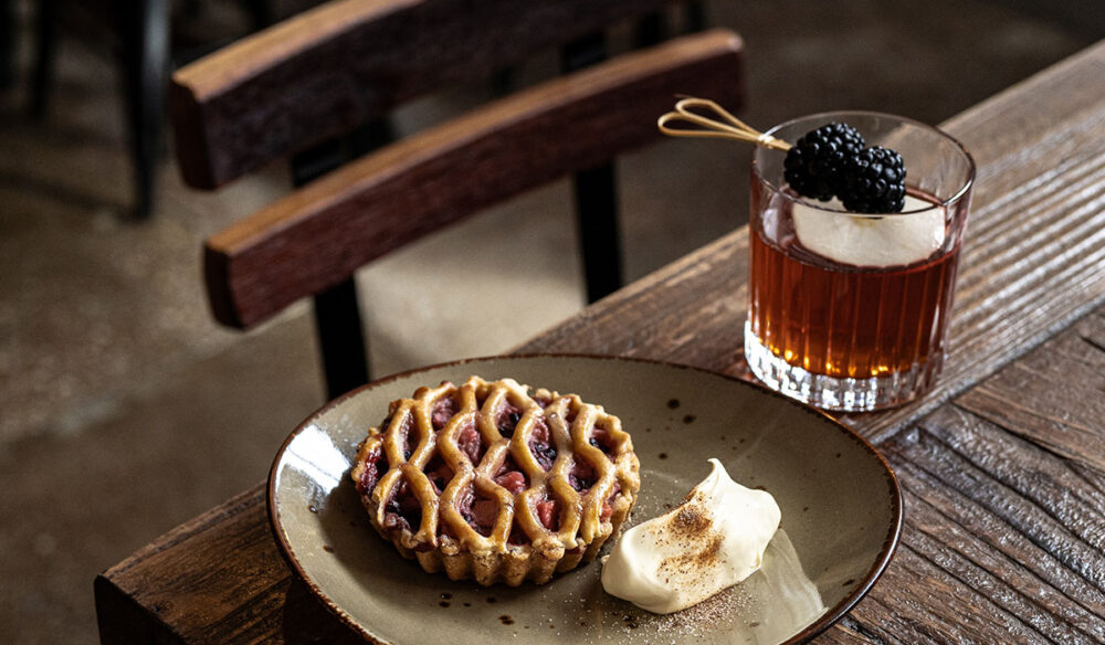 Grandma Harriet’s Bramble and Apple Pie at Kilderkin Distillery, Ballarat’s Best Pie competition entry