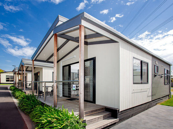 the cabin exterior at BIG4 Melbourne Holiday Park, Melbourne accommodation 