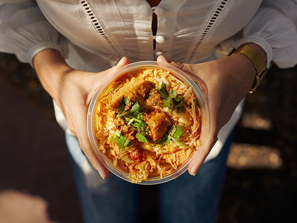 A bowl of Laksa.