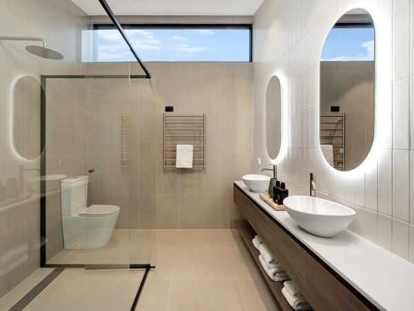 Bathrooms of studio retreats at The Lane Retreat