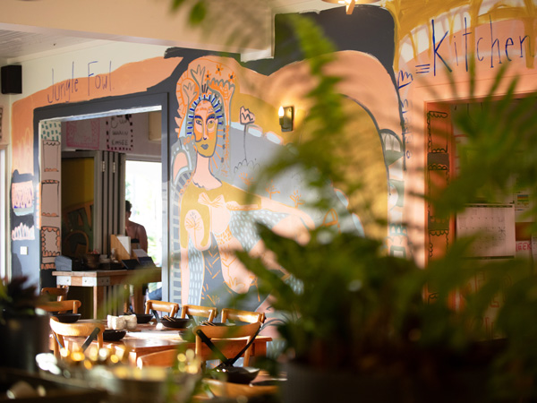 the dining interior of Jungle Fowl, Port Douglas bars and pubs