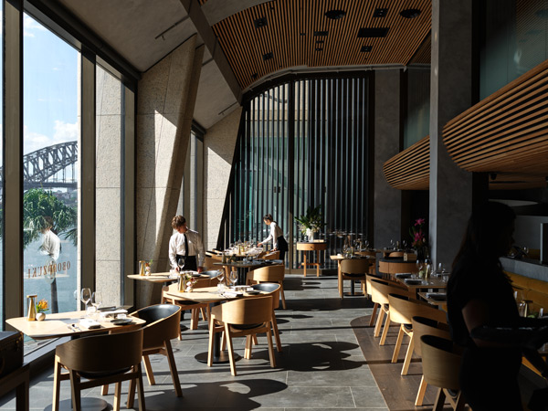 the dining interior at Oborozuki, Sydney